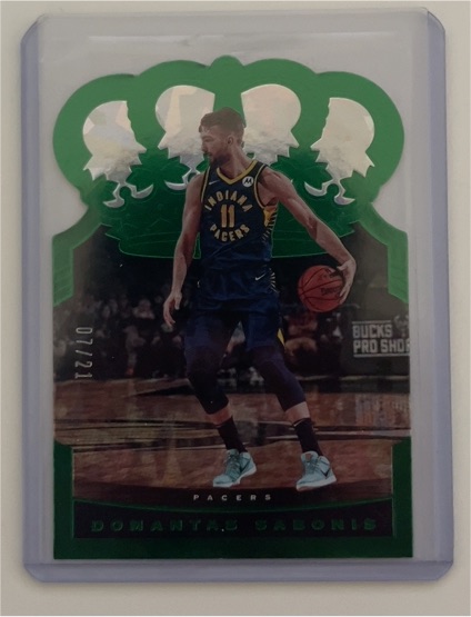 2020-21 Panini Crown Royale Crystal Green #25 Domantas Sabonis — front