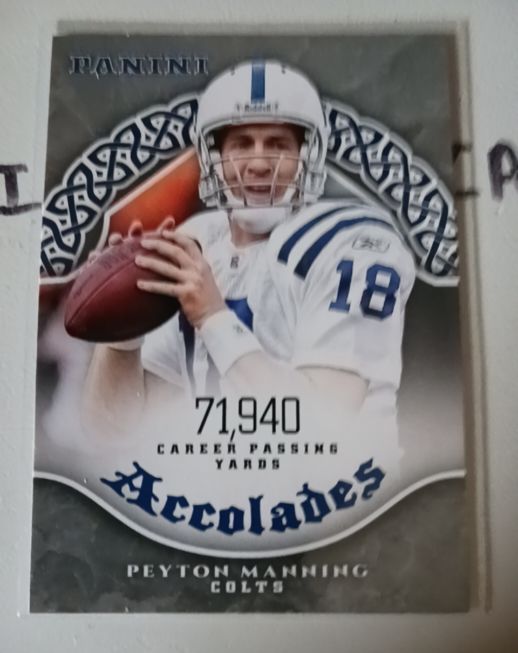 2017 Panini Accolades #AC-PM Peyton Manning — front