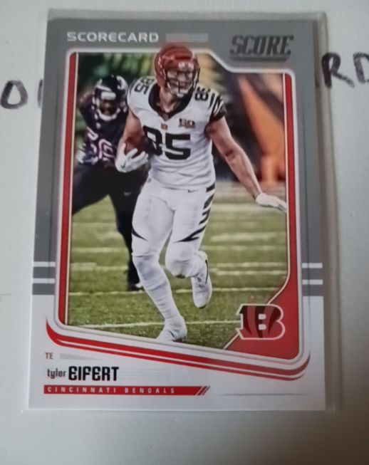 2018 Score Scorecard #68 Tyler Eifert — front