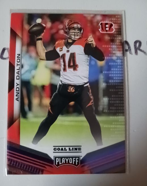 2019 Panini Playoff Goal Line Andy Dalton — front