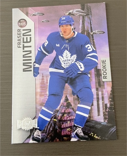 2023-24 Skybox Metal Universe #165 Fraser Minten Rookie — front