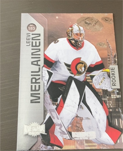 2023-24 Skybox Metal Universe #183 Leevi Merilainen — front