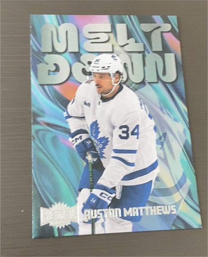 2023-24 Upper Deck Metal Universe Meltdown #M11 Auston Matthews — front