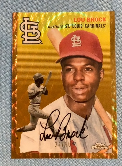 2023 Topps Chrome Platinum Anniversary #471 Lou Brock — front