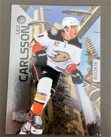 2023-24 Skybox Metal Universe #151 Leo Carlsson — front