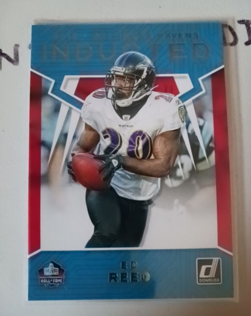 2019 Donruss Inducted #IN-1 Ed Reed — front