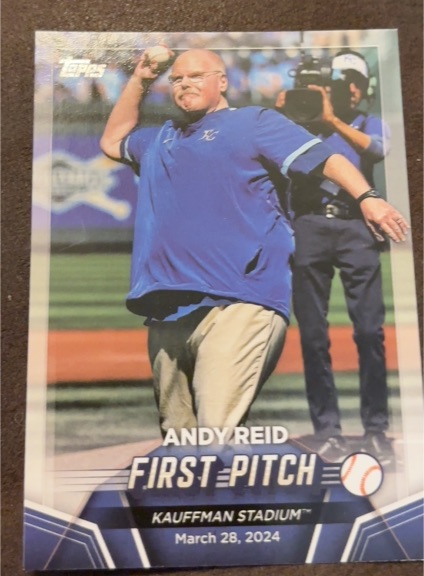 2024 Topps Update #FP-6 Andy Reid First Pitch — front
