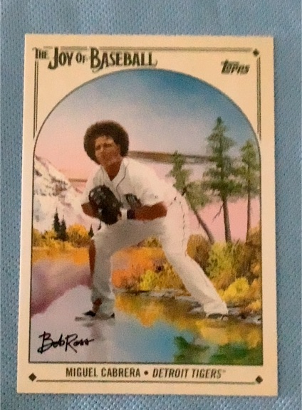 2023 Topps X Bob Ross The Joy of Baseball Miguel Cabrera — front