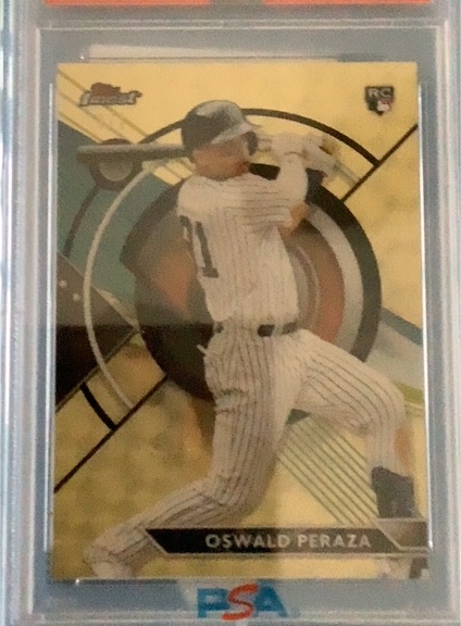2023 Topps Finest #13 Oswald Peraza — front