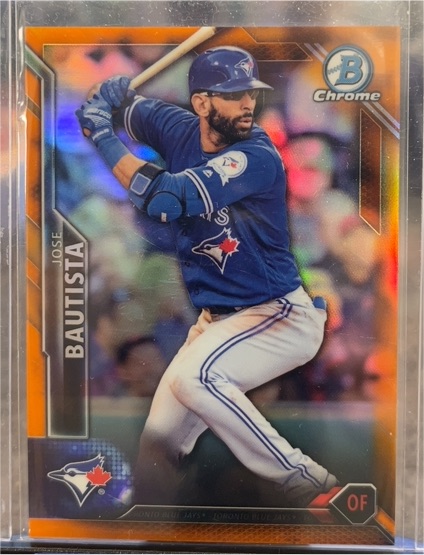2016 Bowman Chrome #87 Jose Bautista — front