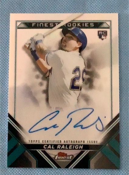 2022 Topps Finest Finest Rookies Design Variation Autographs #FRDA-CR Cal Raleigh — front