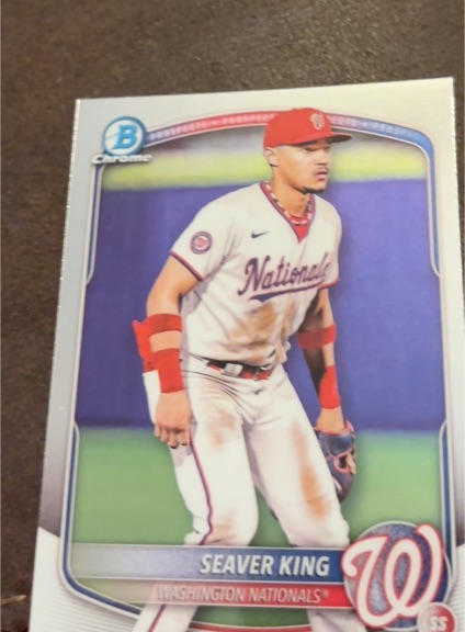 2025 Bowman Chrome Prospects #BCP-93 Seaver King — front