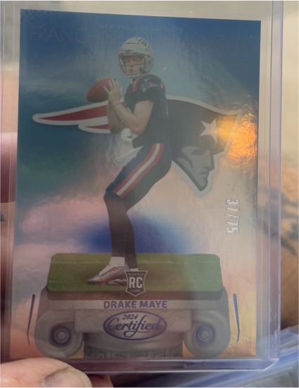 2024 Panini Certified #7 Drake Maye Franchise Foundations — front