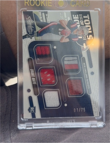 2024 Panini Absolute Tools of the Trade #TOT-DME Drake Maye — front