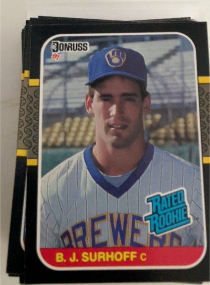 1987 Donruss #28 B.J. Surhoff — front