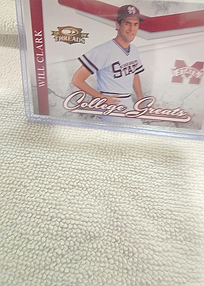 2000 Leaf College Greats #CG-1 Will Clark — front