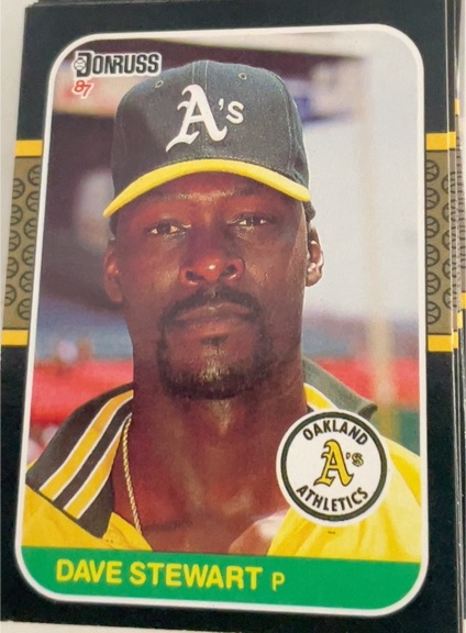 1987 Donruss #648 Dave Stewart — front