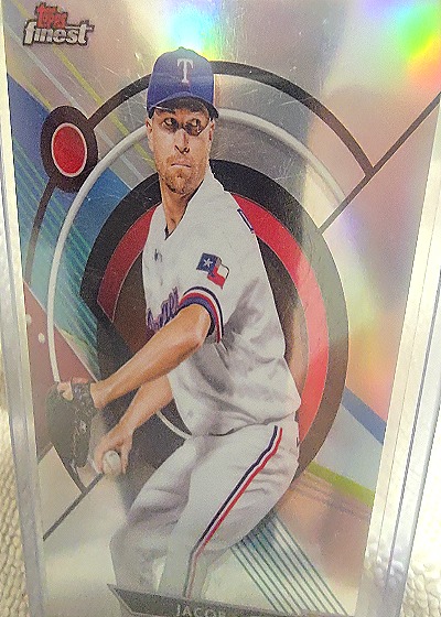 2023 Topps Finest #59 Jacob deGrom Texas Rangers — front