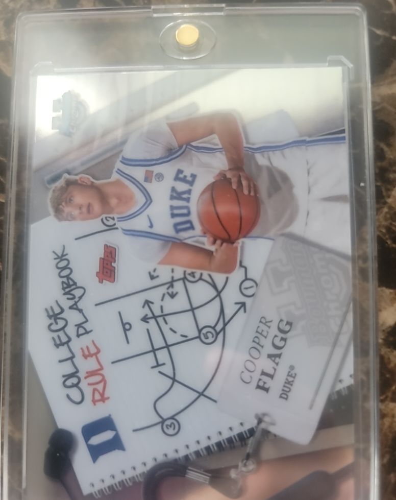 2024-25 Bowman Chrome University #CRP-5 Cooper Flagg College Rule Playbook — front