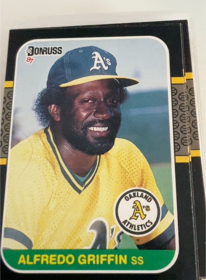 1987 Donruss #256 Alfredo Griffin — front