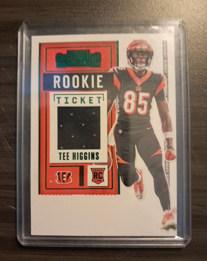 2020 Panini Contenders Rookie Ticket #RTS-THI Tee Higgins — front
