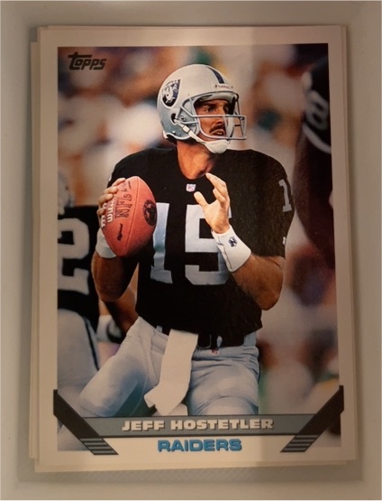 1993 Topps #475 Jeff Hostetler — front