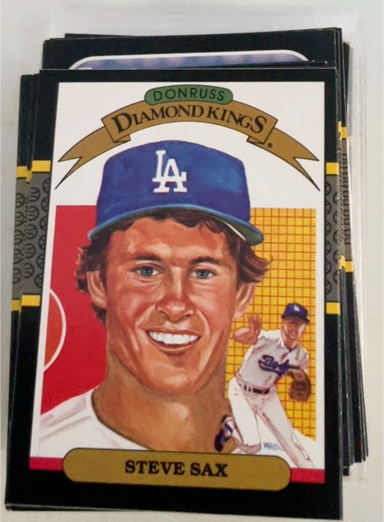 1987 Donruss Diamond Kings #26 Steve Sax — front