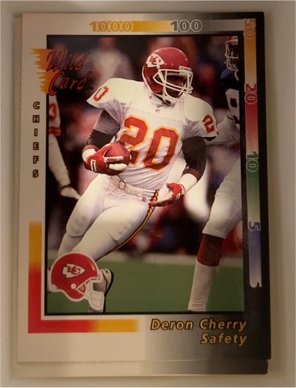 1992 Wild Card #83 Deron Cherry — front