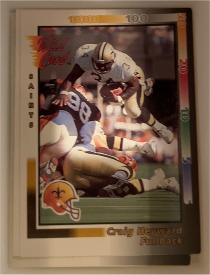 1992 Wild Card #211 Craig Heyward — front