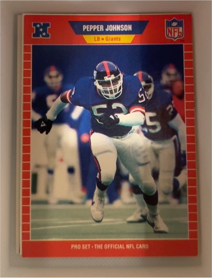 1989 Pro Set #470 Pepper Johnson — front