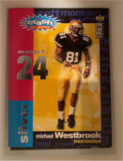 1995 Upper Deck Collector's Choice #C29 Michael Westbrook Crash the Game Silver — front