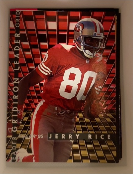 1995 Fleer #4 Jerry Rice Gridiron Leaders — front