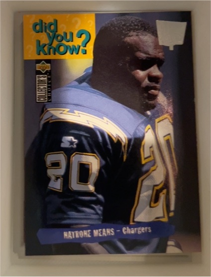 1995 Upper Deck Collector's Choice #41 Natrone Means — front