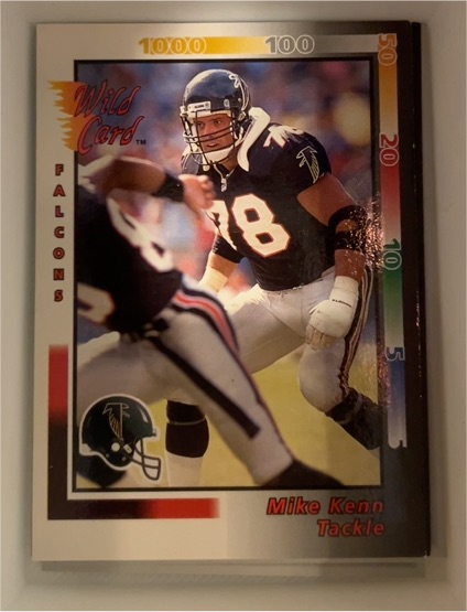 1992 Wild Card #103 Mike Kenn — front
