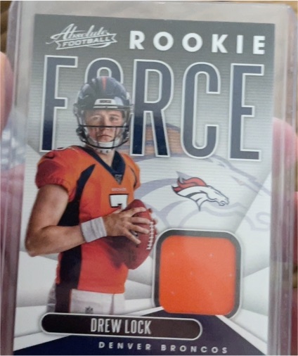 2019 Panini Absolute Rookie Force #RF-10 Drew Lock — front
