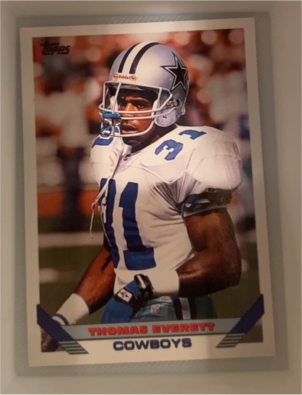 1993 Topps #602 Thomas Everett — front