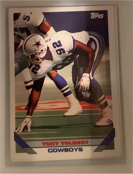 1993 Topps #486 Tony Tolbert Dallas Cowboys — front