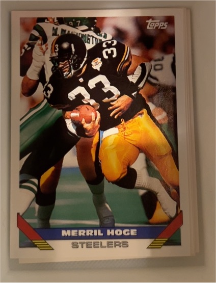 1993 Topps #615 Merril Hoge Pittsburgh Steelers — front