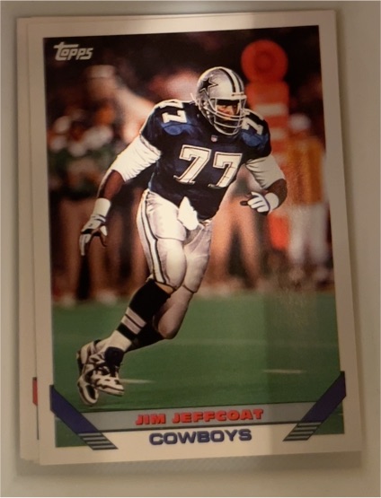 1993 Topps #549 Jim Jeffcoat — front