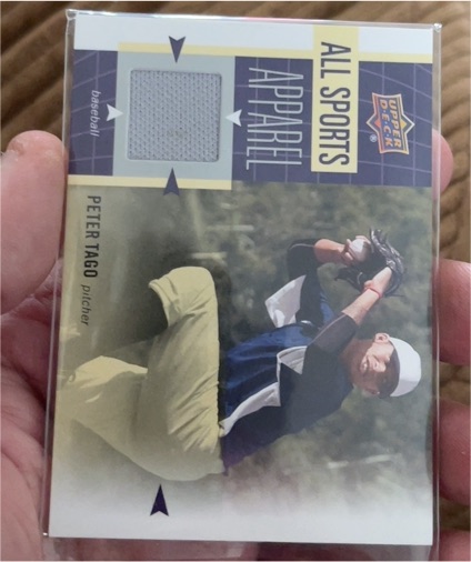 2011 Upper Deck World of Sports All-Sport Apparel #AS-PT Peter Tago — front