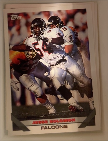 1993 Topps #454 Jesse Solomon Falcons — front