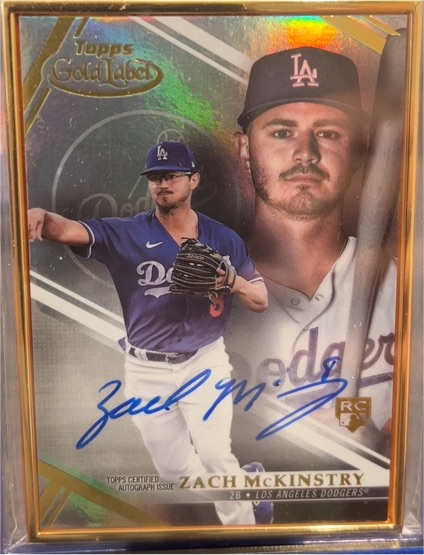 2021 Topps Gold Label #FA-ZM Zach McKinstry — front