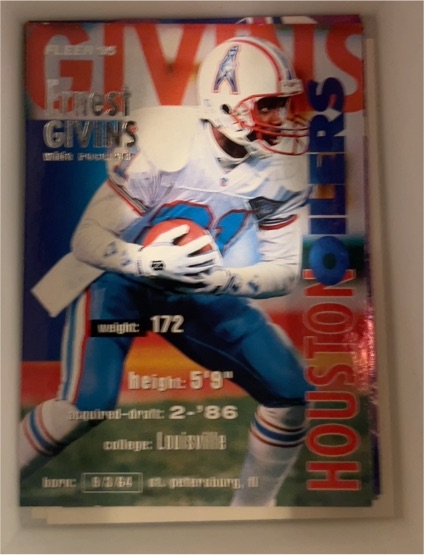 1995 Fleer #147 Ernest Givins — front