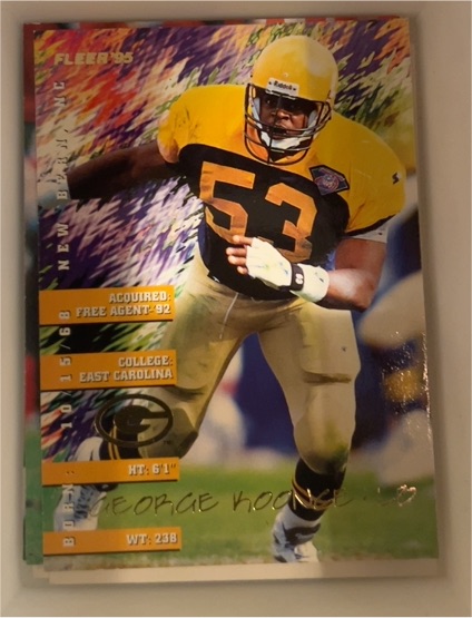 1995 Fleer #168 George Koonce — front