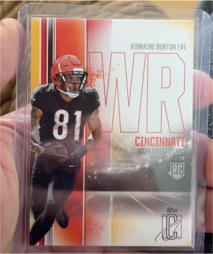 2024 Topps Signature Class #81 Jermaine Burton — front
