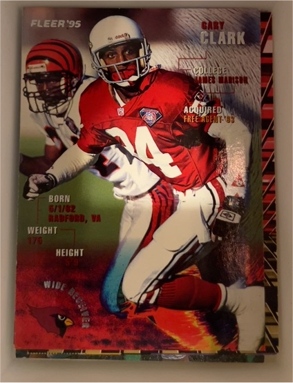 1995 Fleer #3 Gary Clark — front