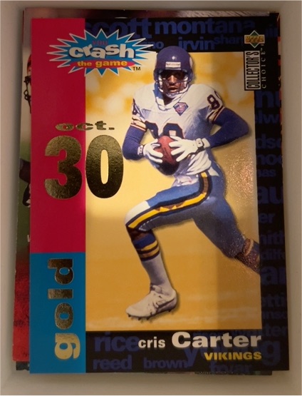 1995 Upper Deck Collector's Choice #C21 Cris Carter You Crash the Game Gold — front