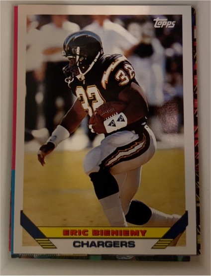 1993 Topps #627 Eric Bieniemy — front