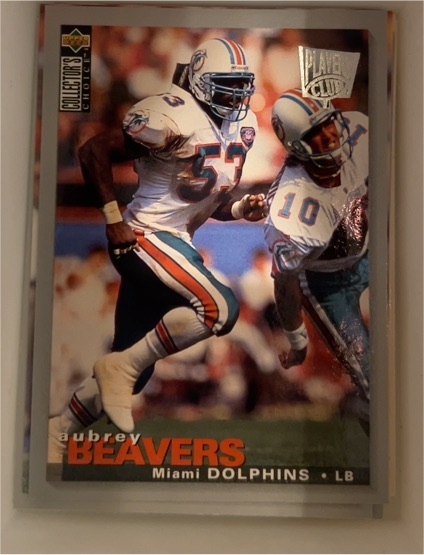 1995 Upper Deck Collector's Choice Player's Club #53 Aubrey Beavers — front