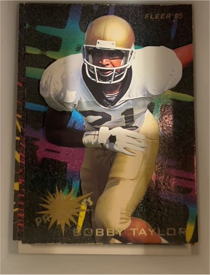 1995 Fleer #16 Bobby Taylor NFL Prospects — front